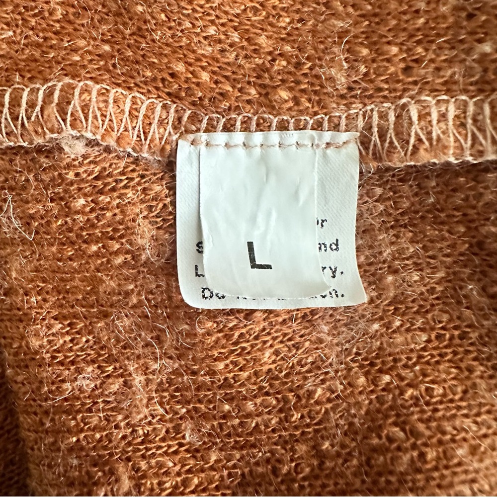 Hackwith Design House Pullover sweater. Rust. L. - Picture 4 of 10